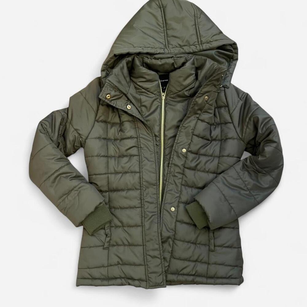 Rampage olive green puffer jacket